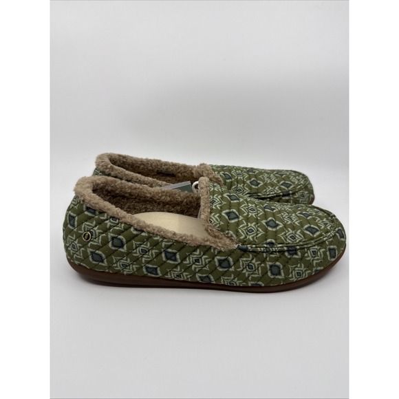 Waco Womens Green Olive Cedar Boho Slip On Comfort Slipper Size 12D NEW - Picture 3 of 7